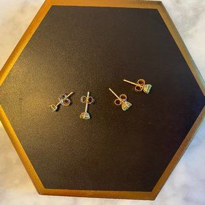 Peridot Stud Earrings